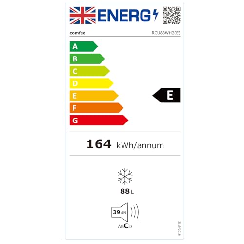 comfee' rcu83wh2(e) 88l freestanding under counter freezer, 55cm wide, reversible door comfee' rcu83wh2(e) 88l freestanding under counter freezer, 55cm wide, reversible door