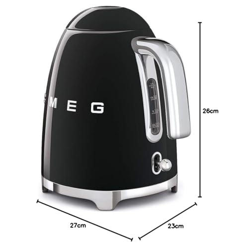 smeg klf03bluk retro style kettle black smeg klf03bluk retro style kettle black