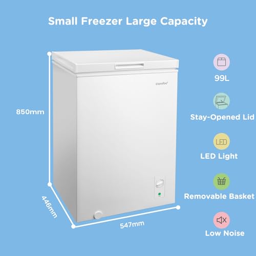 comfee' rcc102wh2uk(e) 99l freestanding chest freezer, with freezing and refrigeration conversion comfee' rcc102wh2uk(e) 99l freestanding chest freezer, with freezing and refrigeration conversion
