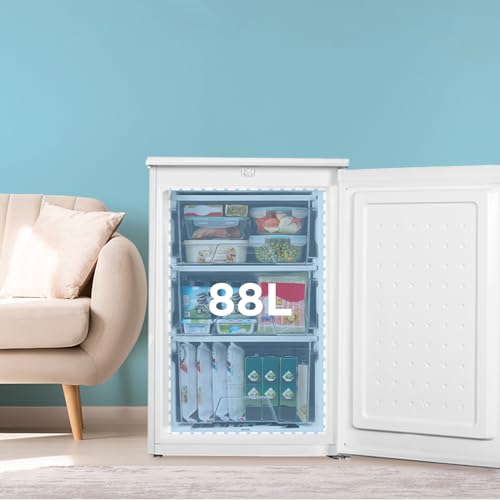 comfee' rcu83wh2(e) 88l freestanding under counter freezer, 55cm wide, reversible door comfee' rcu83wh2(e) 88l freestanding under counter freezer, 55cm wide, reversible door