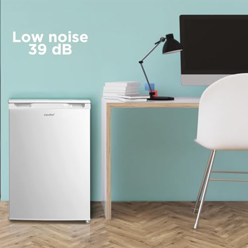 comfee' rcu83wh2(e) 88l freestanding under counter freezer, 55cm wide, reversible door comfee' rcu83wh2(e) 88l freestanding under counter freezer, 55cm wide, reversible door