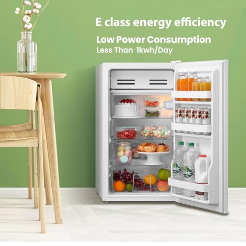 comfee' rcd93wh2(e) under counter fridge, 93l small fridge with cooler box, interior light comfee' rcd93wh2(e) under counter fridge, 93l small fridge with cooler box, interior light