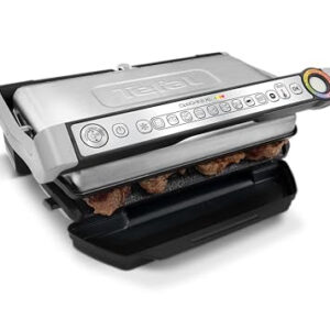 tefal gc722d40 optigrill plus x large grill with 9 automatic settings and cooking sensor