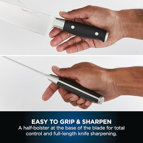 ninja foodi staysharp knife block with integrated sharpener, 5 piece knife set includes chef ninja foodi staysharp knife block with integrated sharpener, 5 piece knife set includes chef