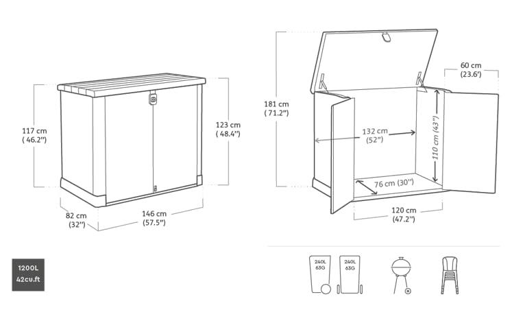 keter store it out pro outdoor garden furniture storage shed grey fade free all weather resistant keter store it out pro outdoor garden furniture storage shed grey fade free all weather resistant
