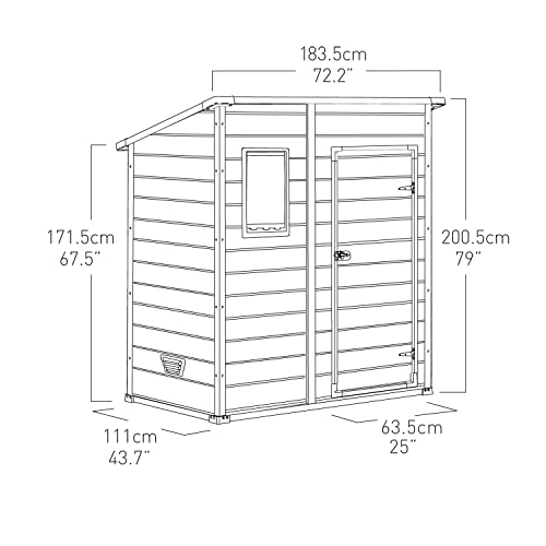 keter manor outdoor pent single door garden storage shed 6 x 4ft beige brown wood effect keter manor outdoor pent single door garden storage shed 6 x 4ft beige brown wood effect