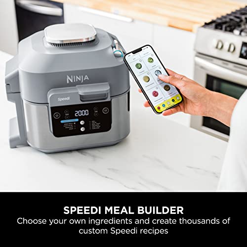 ninja speedi 10 in 1 rapid cooker, air fryer and multi cooker, 5.7l, meals for 4 in 15 minutes, air fry, steam ninja speedi 10 in 1 rapid cooker, air fryer and multi cooker, 5.7l, meals for 4 in 15 minutes, air fry, steam