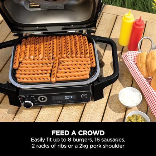 ninja woodfire electric bbq grill & smoker, 7 in 1 outdoor grill & air fryer, roast, bake, dehydrate ninja woodfire electric bbq grill & smoker, 7 in 1 outdoor grill & air fryer, roast, bake, dehydrate