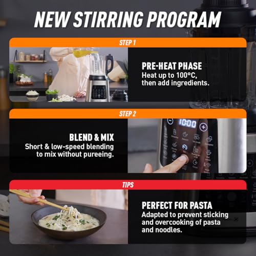 tefal blender & soup maker perfectmix cook, 2l, 10 auto programs, smoothie maker, removable blades tefal blender & soup maker perfectmix cook, 2l, 10 auto programs, smoothie maker, removable blades