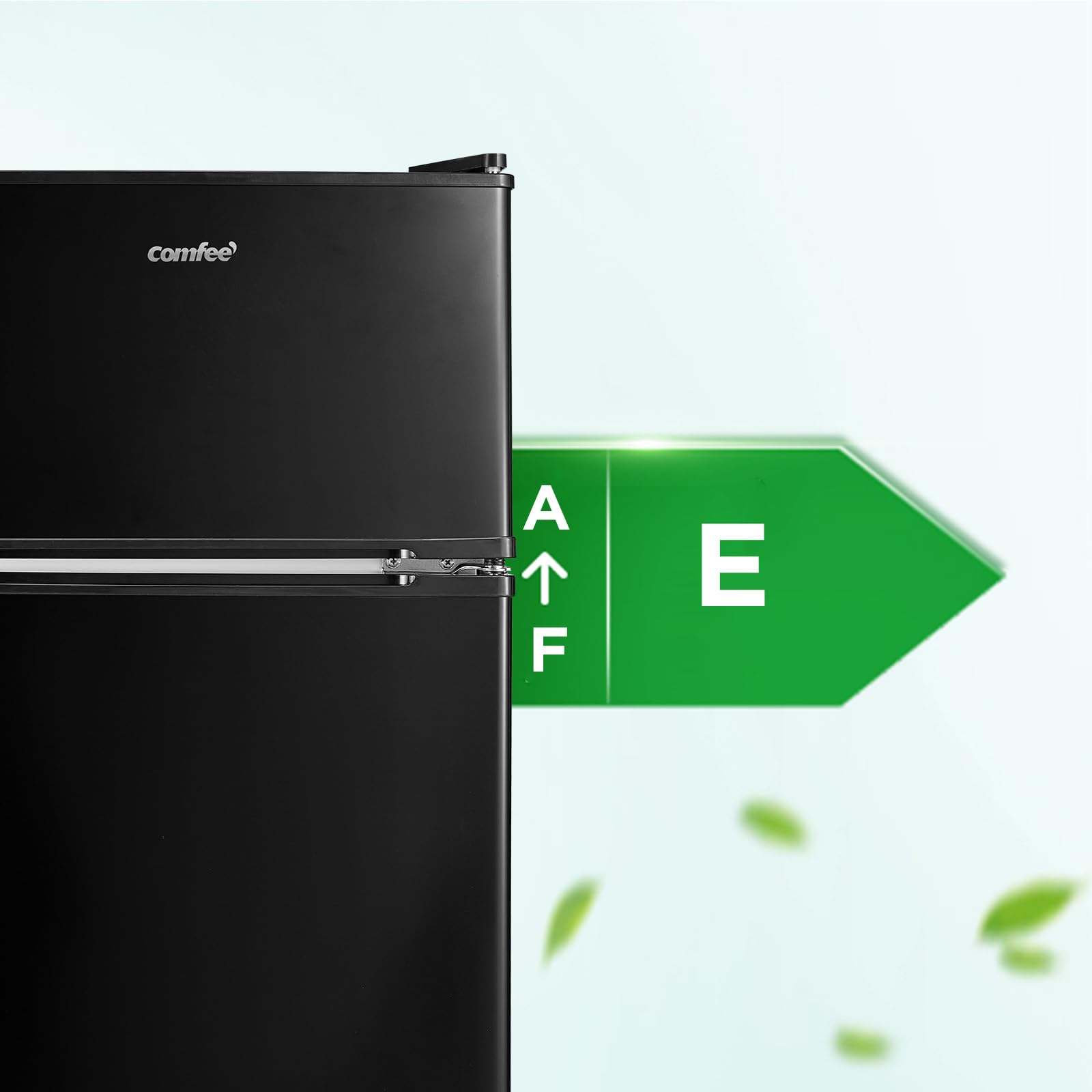 comfee' rct87bl2(e) under counter fridge freezer, 87l double door small fridge freezer with light comfee' rct87bl2(e) under counter fridge freezer, 87l double door small fridge freezer with light