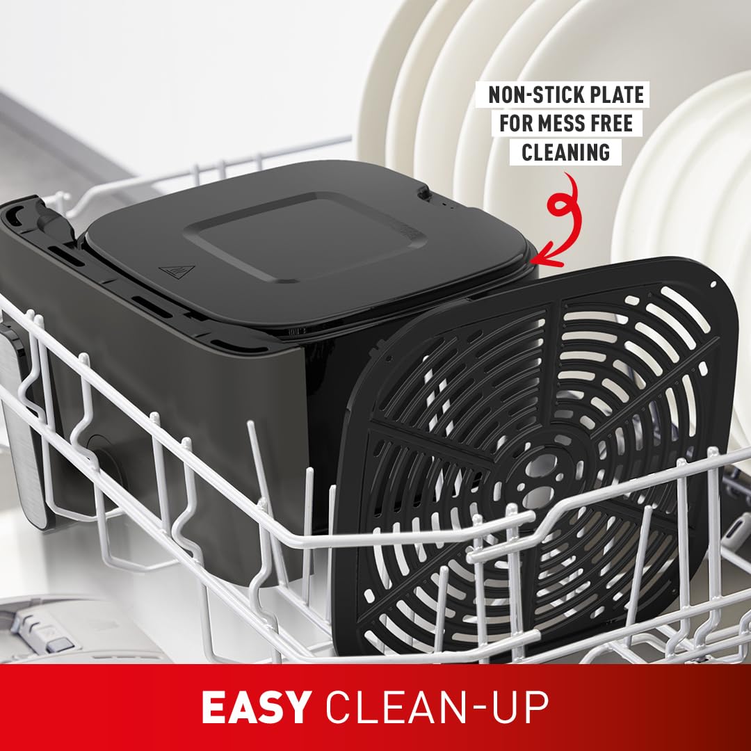 tefal easy fry mega air fryer, 7.5l capacity (serves up to 8), 8 preset programs, compact design tefal easy fry mega air fryer, 7.5l capacity (serves up to 8), 8 preset programs, compact design