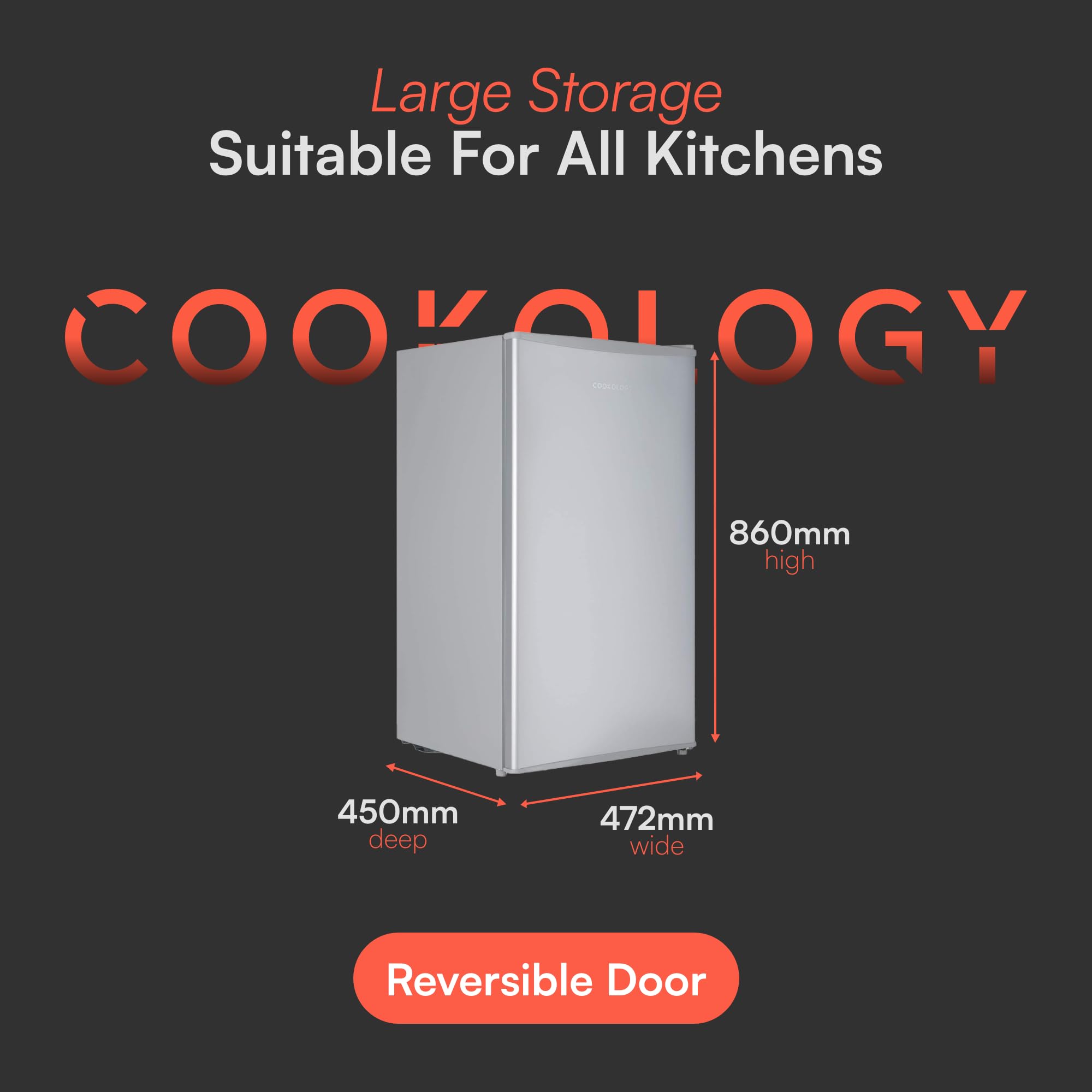 cookology ucif93bk freestanding under counter fridge in silver 93 litre capacity cookology ucif93bk freestanding under counter fridge in silver 93 litre capacity