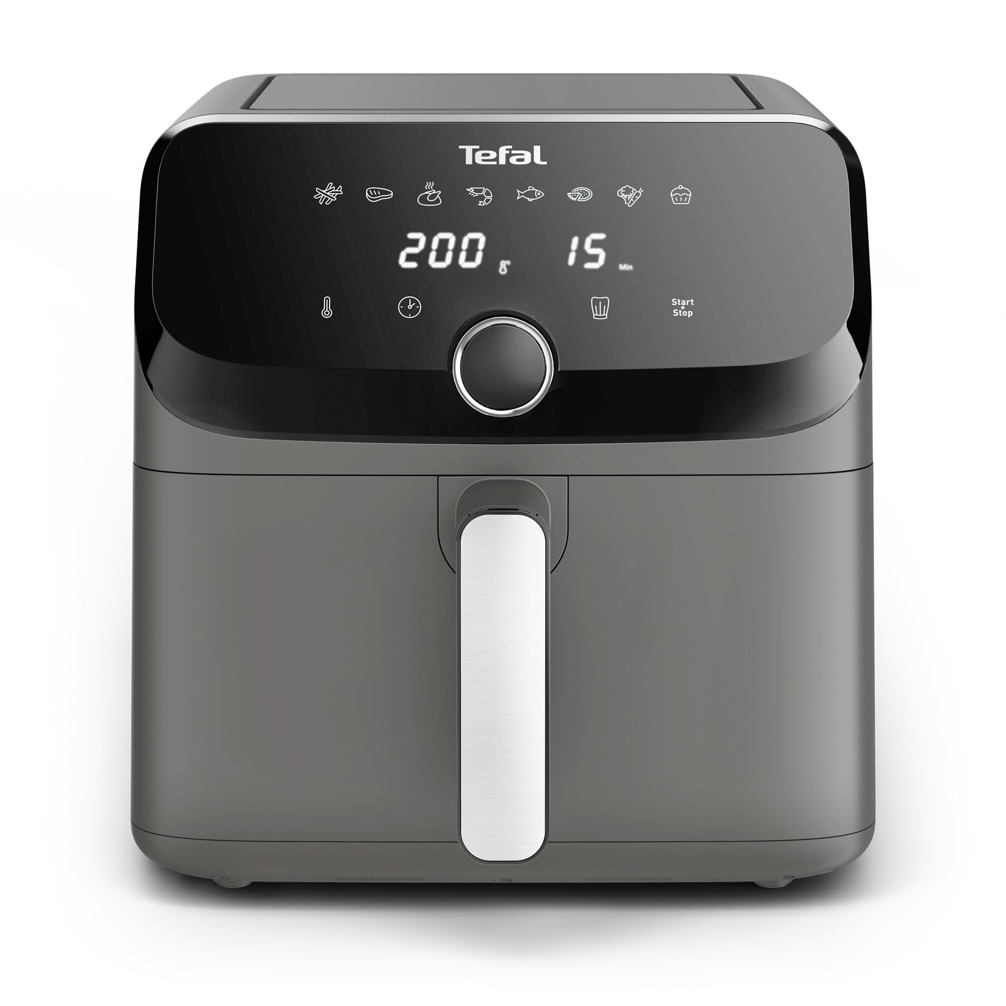 tefal easy fry mega air fryer, 7.5l capacity (serves up to 8), 8 preset programs, compact design tefal easy fry mega air fryer, 7.5l capacity (serves up to 8), 8 preset programs, compact design
