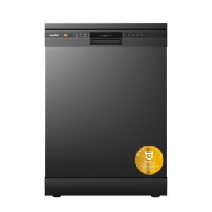 comfee' freestanding dishwasher cdwpf1201pb uk 60cm width, full size dishwasher with 12 place settings