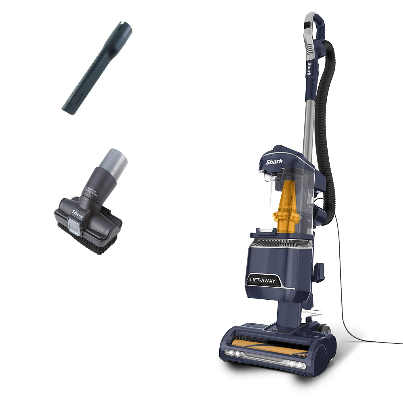 shark corded upright vacuum cleaner 1.1l with anti hair wrap technology, led headlights, lift away shark corded upright vacuum cleaner 1.1l with anti hair wrap technology, led headlights, lift away