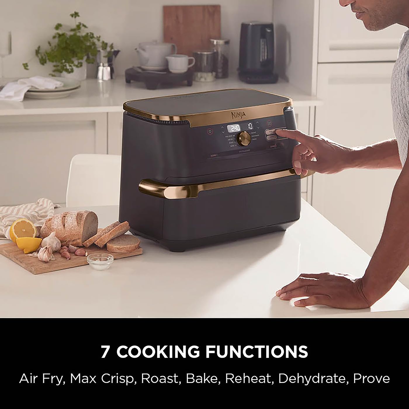 ninja foodi flexdrawer air fryer, dual zone with removable divider, large 10.4l drawer, 7 in 1 ninja foodi flexdrawer air fryer, dual zone with removable divider, large 10.4l drawer, 7 in 1