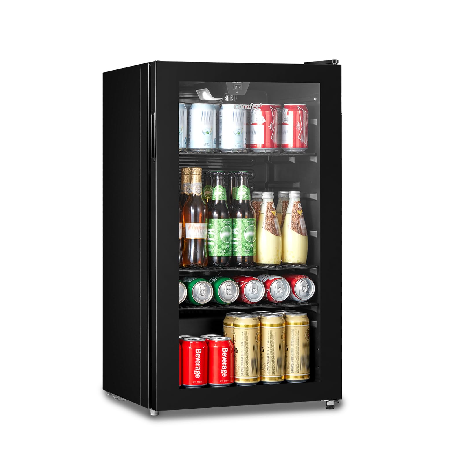 comfee' rcz99bg2(e) under counter beer & drinks fridge 93l capacity,holds up to 115 cans comfee' rcz99bg2(e) under counter beer & drinks fridge 93l capacity,holds up to 115 cans