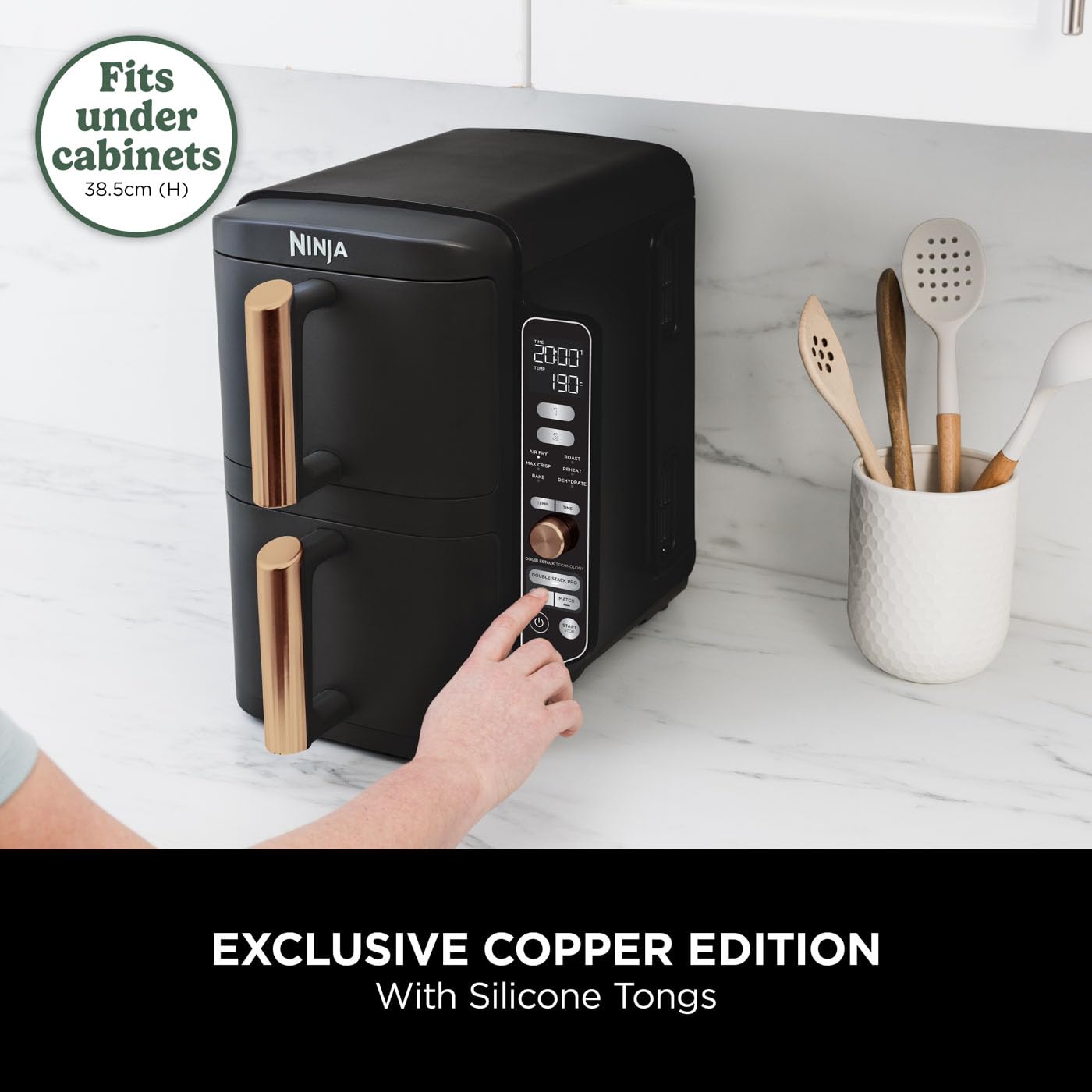 ninja double stack xl air fryer, vertical dual drawer air fryer with 4 cooking levels, 2 drawers & 2 racks ninja double stack xl air fryer, vertical dual drawer air fryer with 4 cooking levels, 2 drawers & 2 racks