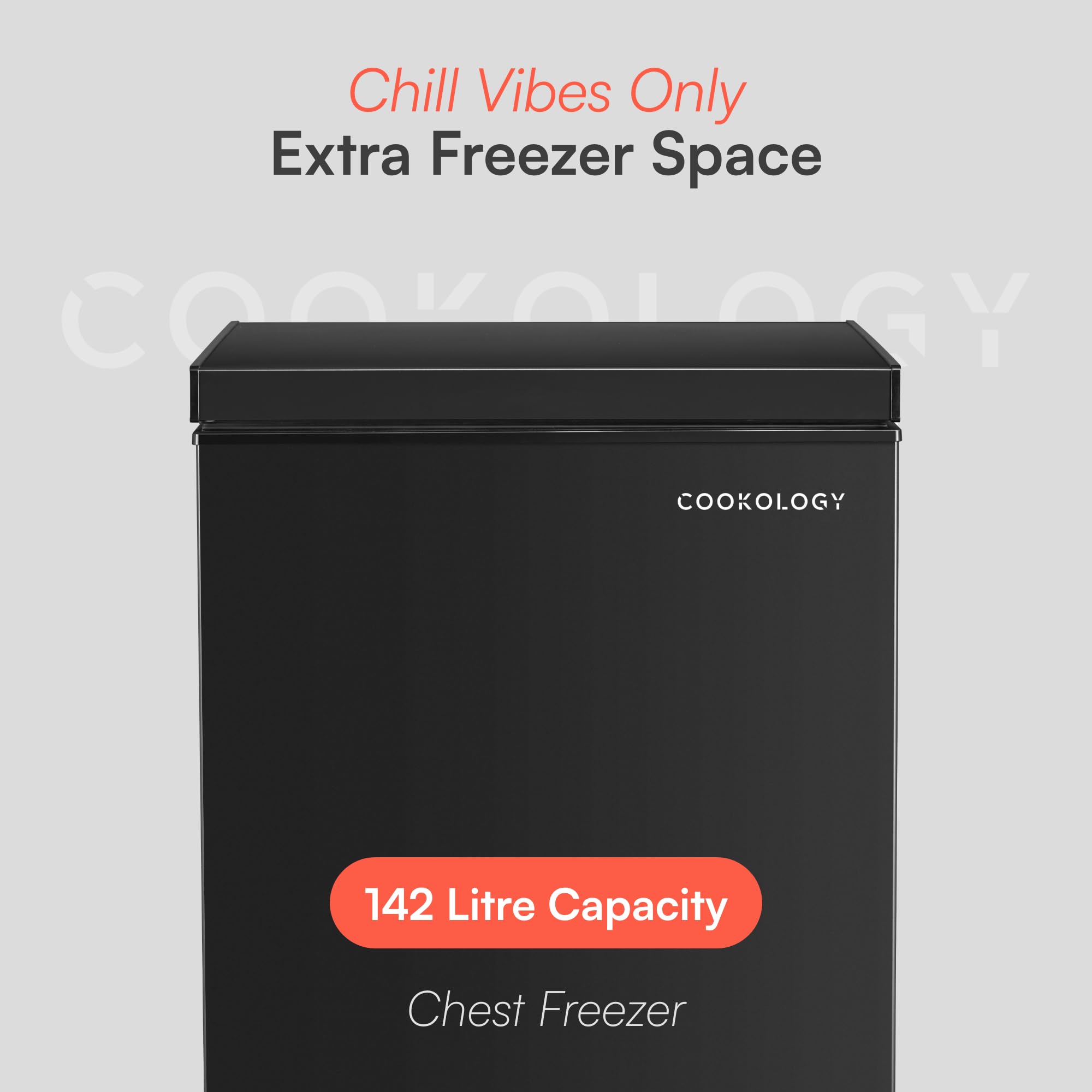 cookology ccfz142bk freestanding chest freezer in black 142 litre capacity cookology ccfz142bk freestanding chest freezer in black 142 litre capacity