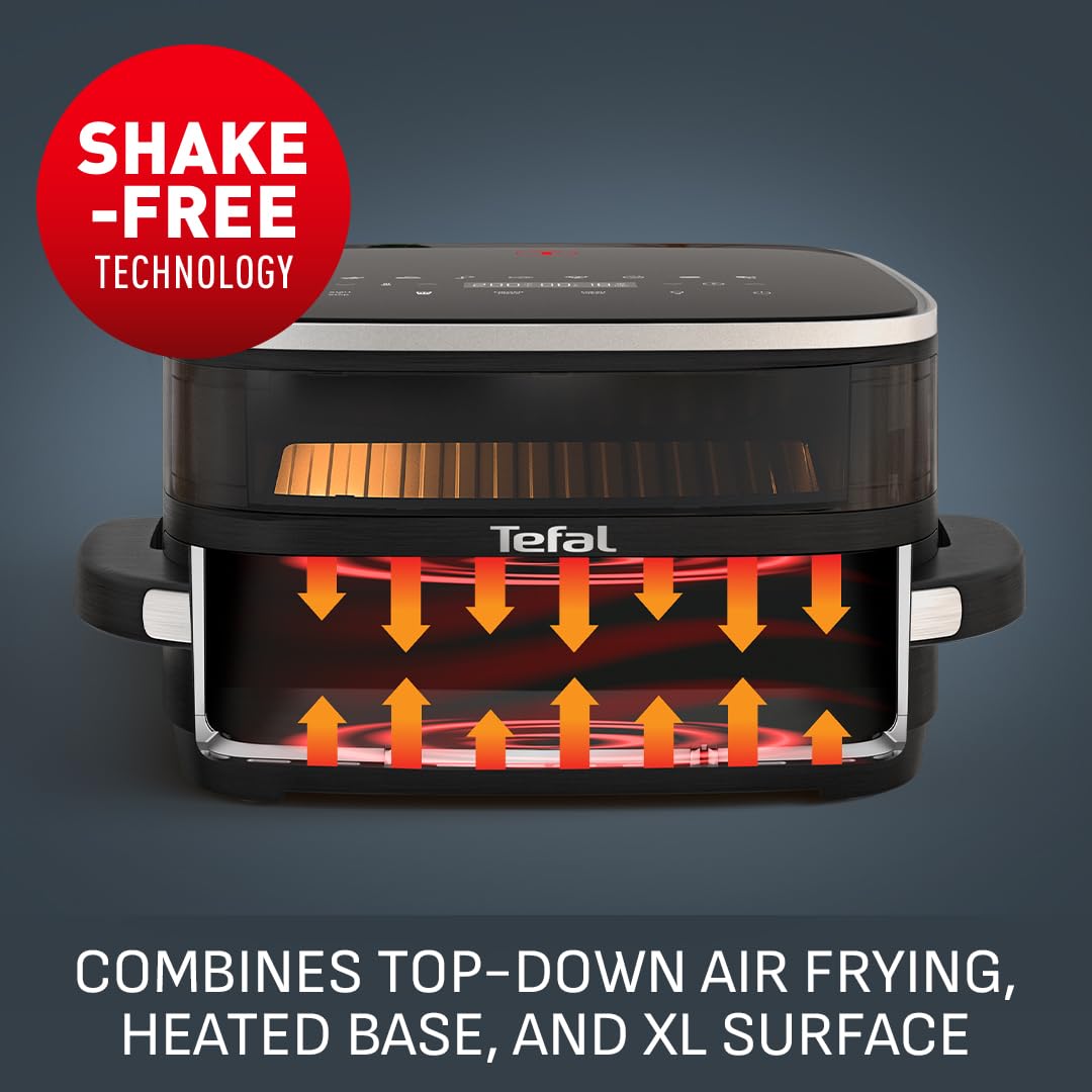 tefal easy fry pizza, xl surface, large air fryer, spacious basket, up to 1 kg of fries tefal easy fry pizza, xl surface, large air fryer, spacious basket, up to 1 kg of fries