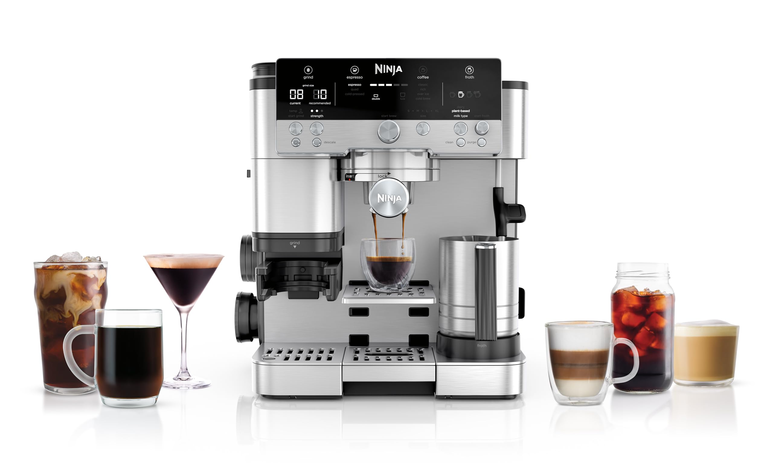 ninja luxe premier 3 in 1 coffee machine, latte, cappuccino, cold brew & espresso maker ninja luxe premier 3 in 1 coffee machine, latte, cappuccino, cold brew & espresso maker