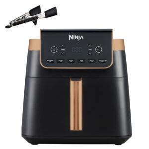 ninja air fryer max pro, 6.2l, uses no oil, large square single drawer, roast, bake, air fry