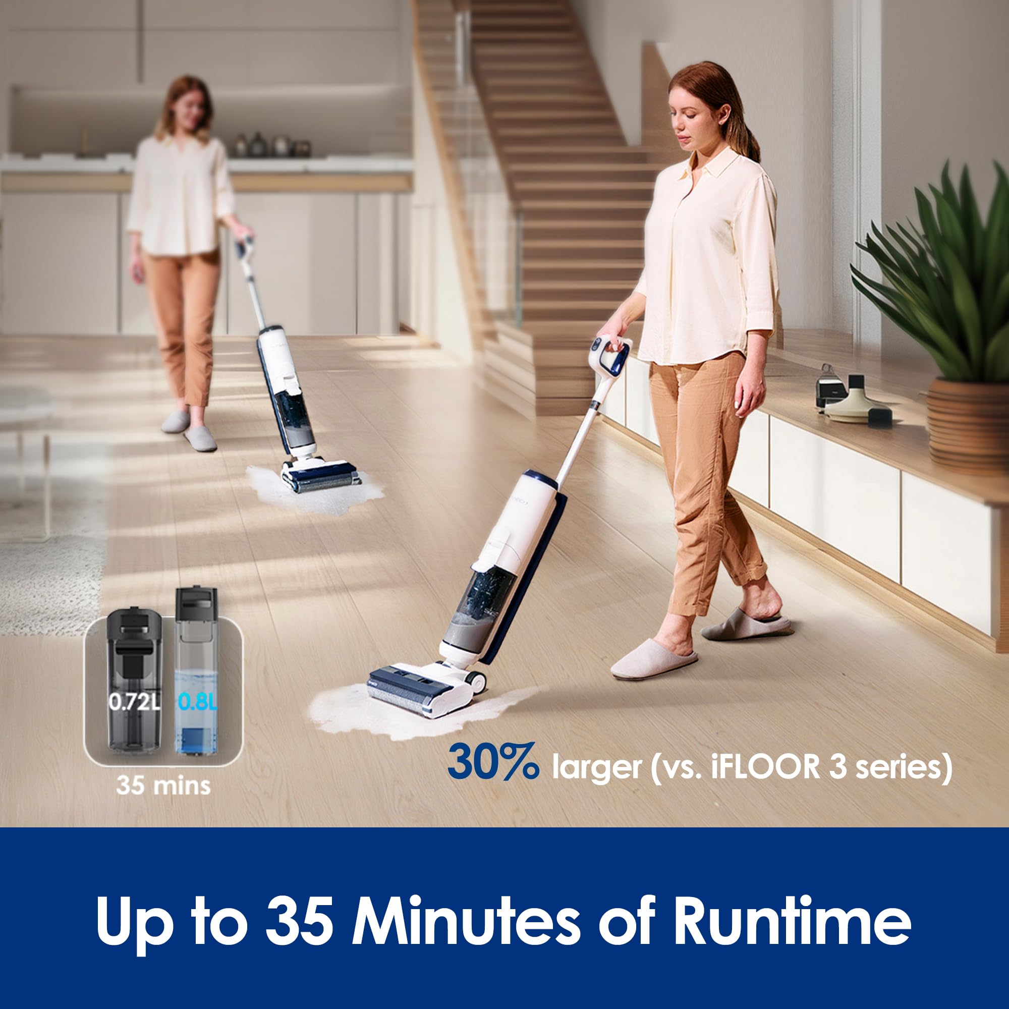 tineco ifloor 5 breeze complete wet dry vacuum cordless floor washer, one step cleaning for hard floors tineco ifloor 5 breeze complete wet dry vacuum cordless floor washer, one step cleaning for hard floors