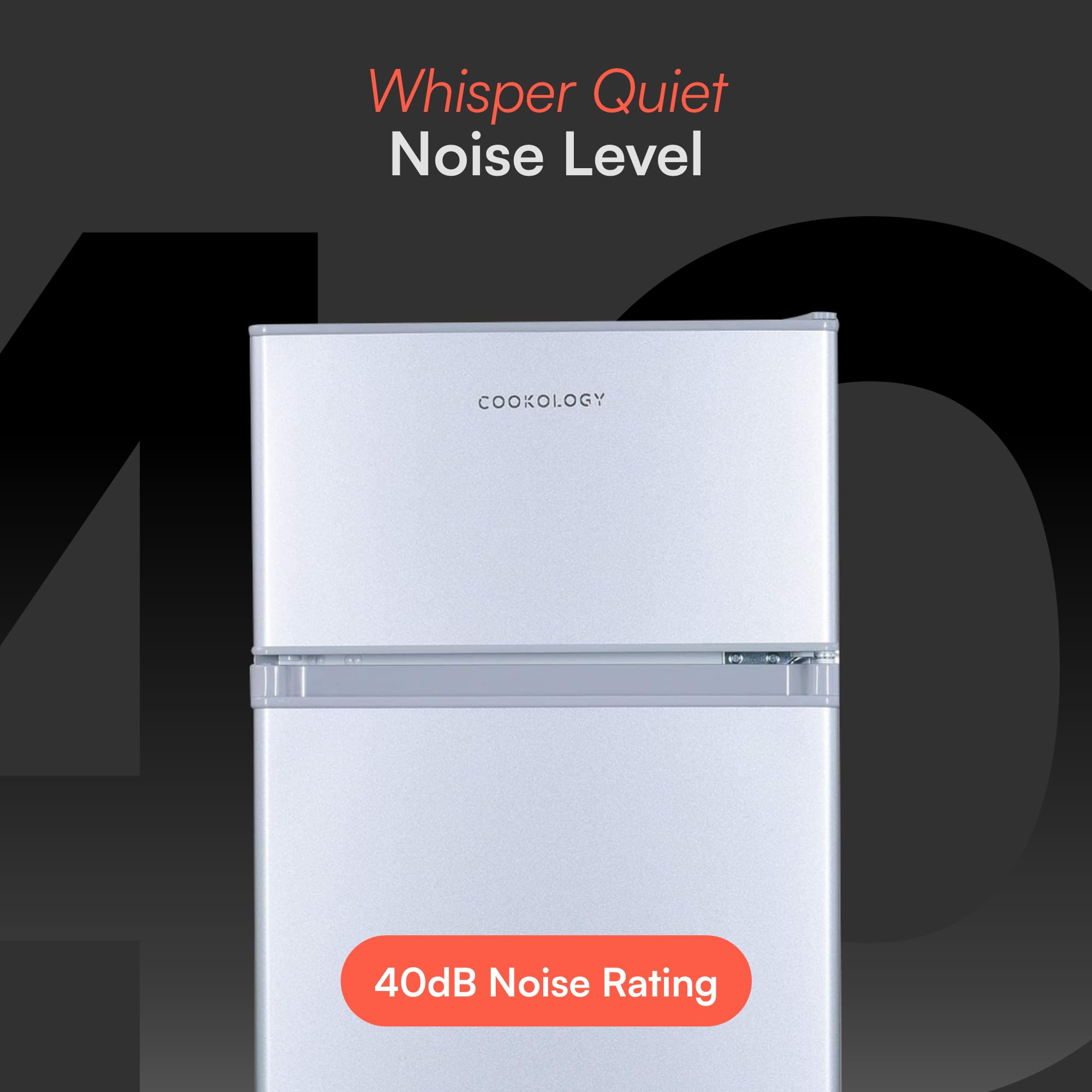 cookology ucff87sl 47cm freestanding under counter small fridge freezer in silver cookology ucff87sl 47cm freestanding under counter small fridge freezer in silver