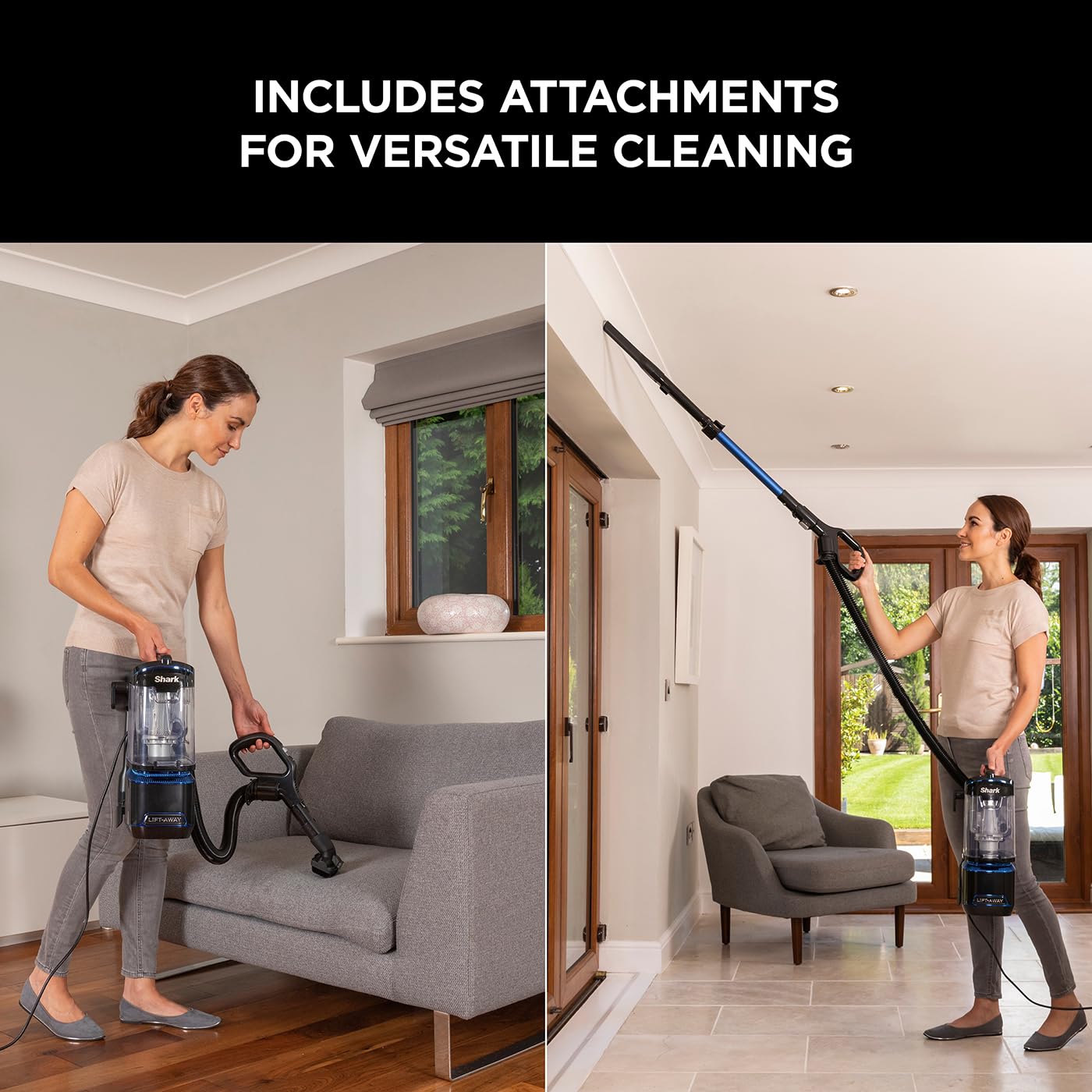 shark corded upright vacuum cleaner 1.1l with lift away technology, led headlights, anti allergen shark corded upright vacuum cleaner 1.1l with lift away technology, led headlights, anti allergen