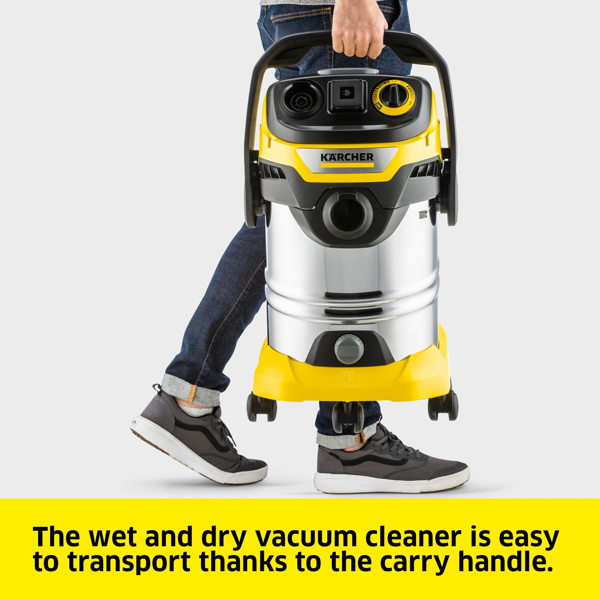 kärcher wet and dry vacuum cleaner wd 6 p premium, blower function, 1,300 w, stainless steel container kärcher wet and dry vacuum cleaner wd 6 p premium, blower function, 1,300 w, stainless steel container