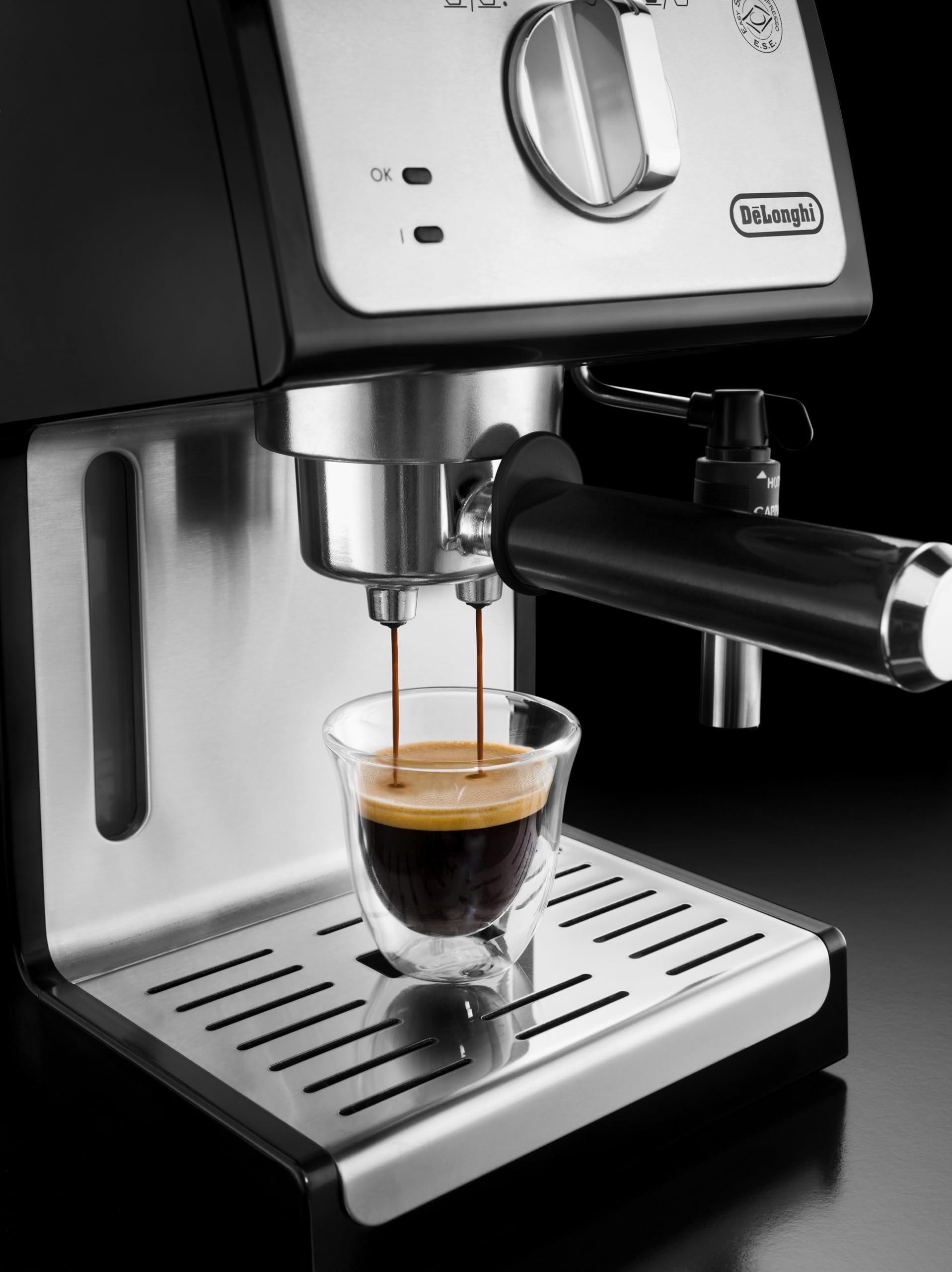 de'longhi ecp35.31traditional barista pump espresso machine, coffee and cappuccino maker, black de'longhi ecp35.31traditional barista pump espresso machine, coffee and cappuccino maker, black