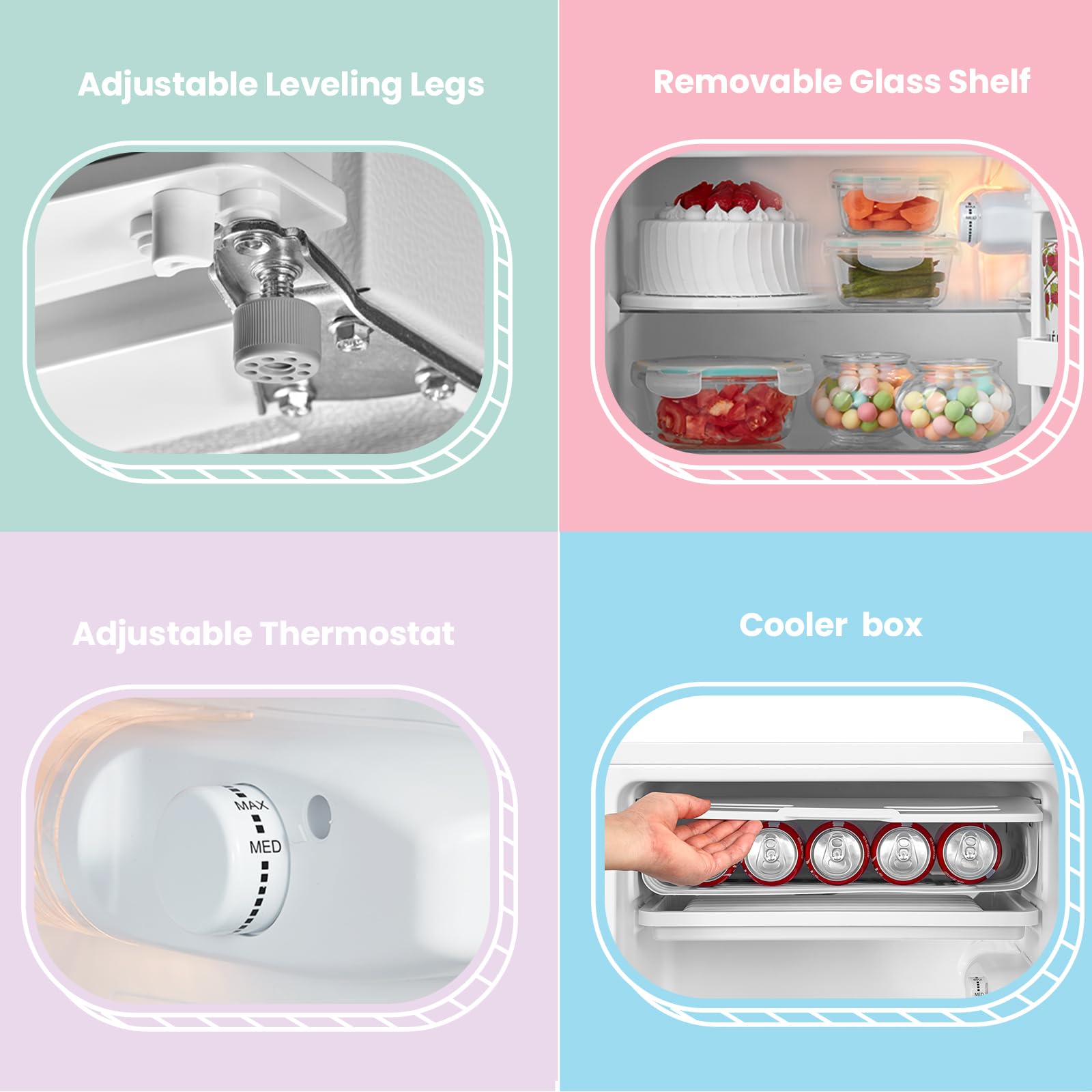 comfee' rcd93wh2(e) under counter fridge, 93l small fridge with cooler box, interior light comfee' rcd93wh2(e) under counter fridge, 93l small fridge with cooler box, interior light