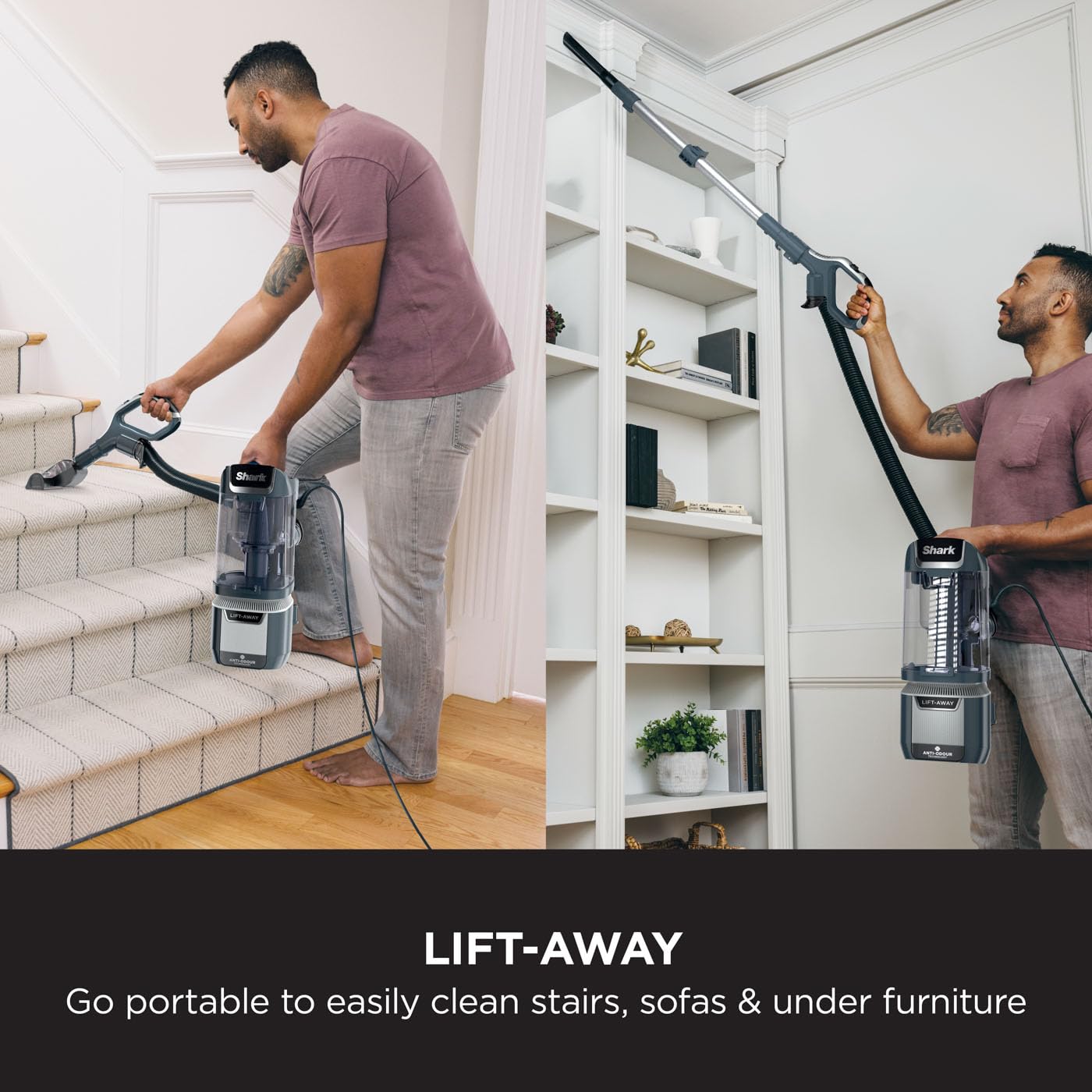 shark anti hair wrap plus upright corded pet vacuum, 2.5l, powered lift away, anti allergen seal shark anti hair wrap plus upright corded pet vacuum, 2.5l, powered lift away, anti allergen seal