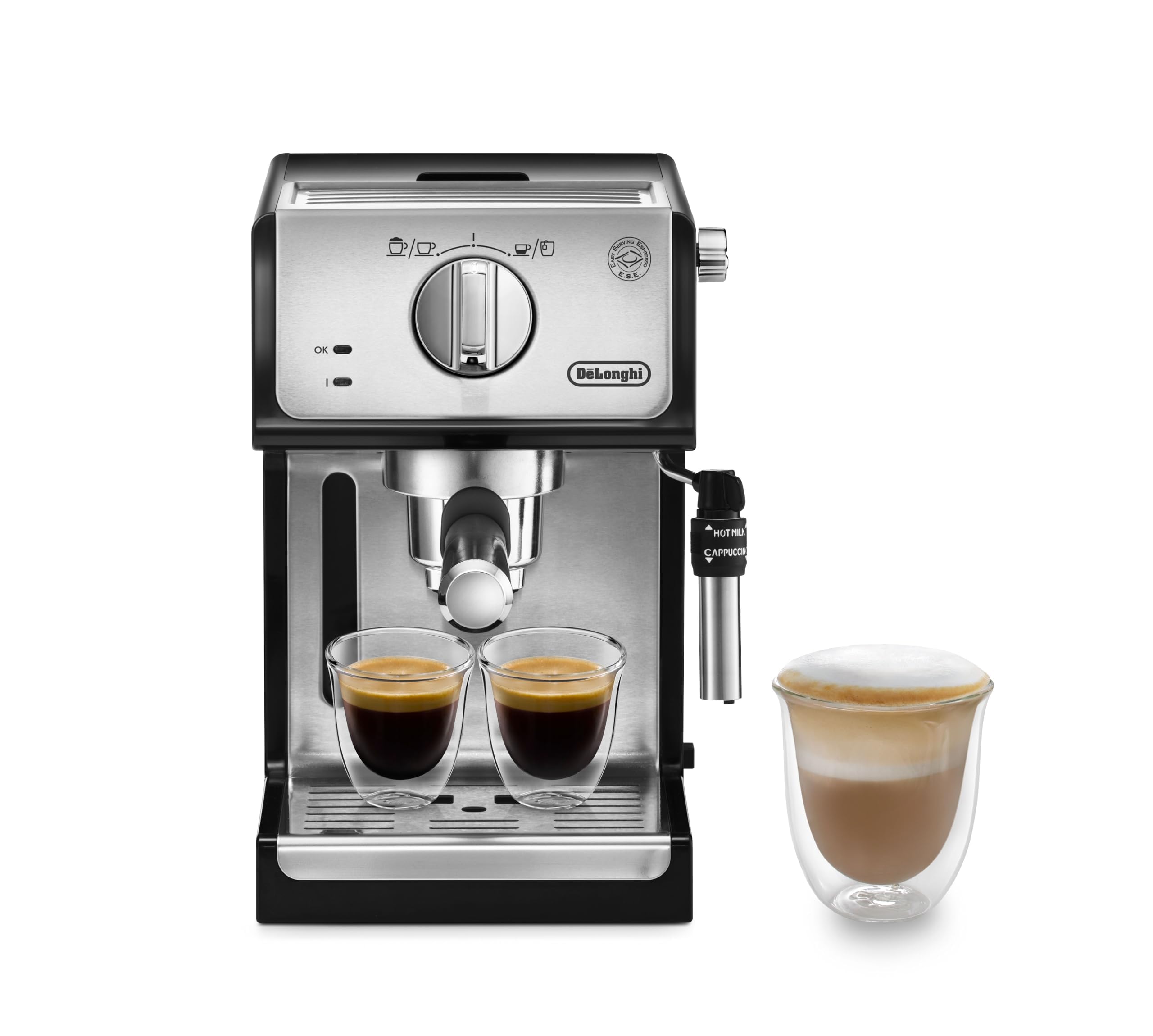 de'longhi ecp35.31traditional barista pump espresso machine, coffee and cappuccino maker, black de'longhi ecp35.31traditional barista pump espresso machine, coffee and cappuccino maker, black