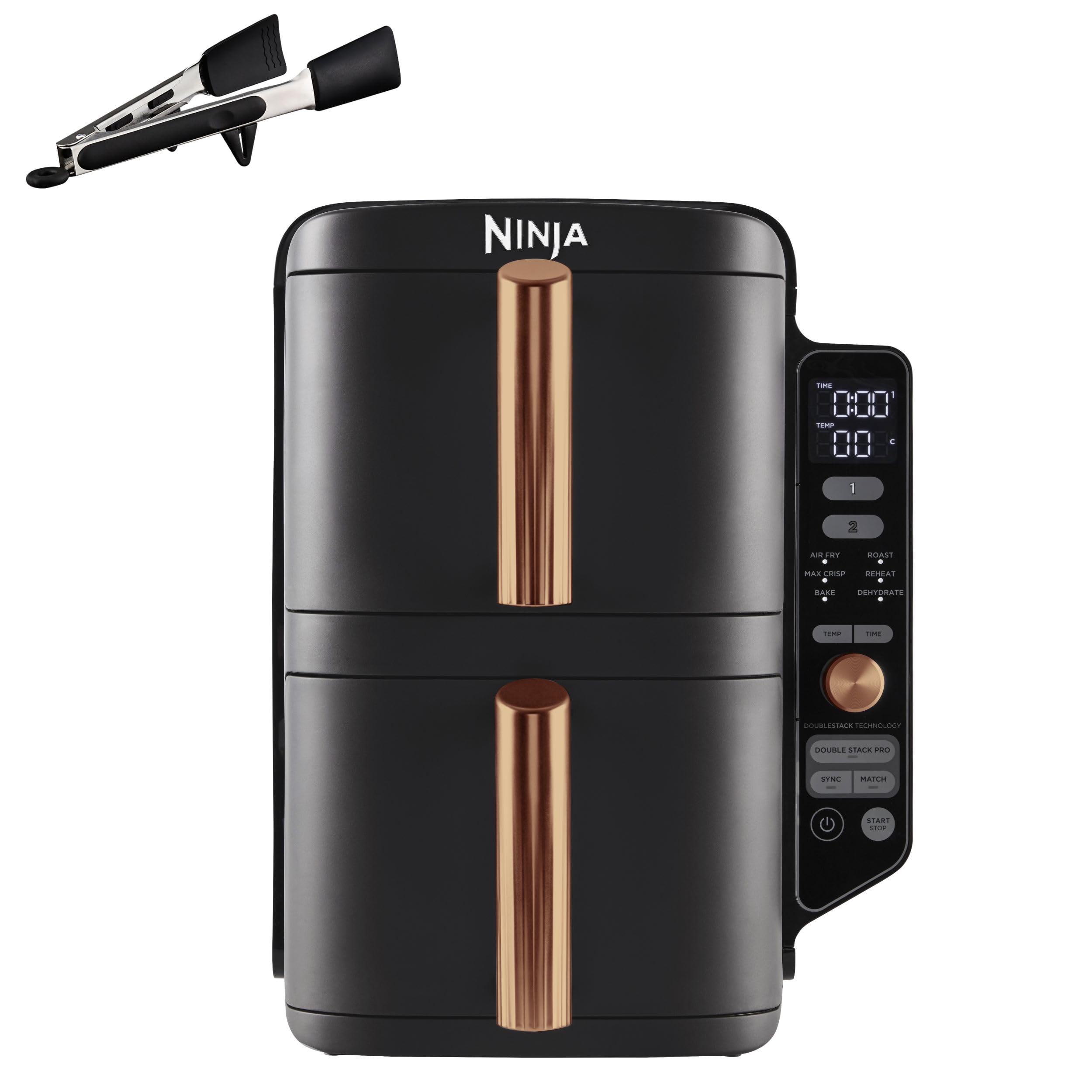 ninja double stack xl air fryer, vertical dual drawer air fryer with 4 cooking levels, 2 drawers & 2 racks ninja double stack xl air fryer, vertical dual drawer air fryer with 4 cooking levels, 2 drawers & 2 racks