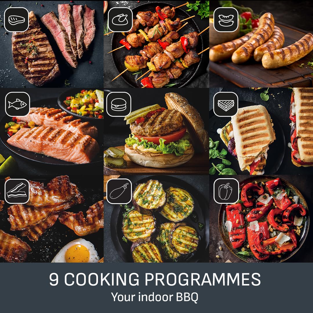 tefal gc722d40 optigrill plus x large grill with 9 automatic settings and cooking sensor tefal gc722d40 optigrill plus x large grill with 9 automatic settings and cooking sensor