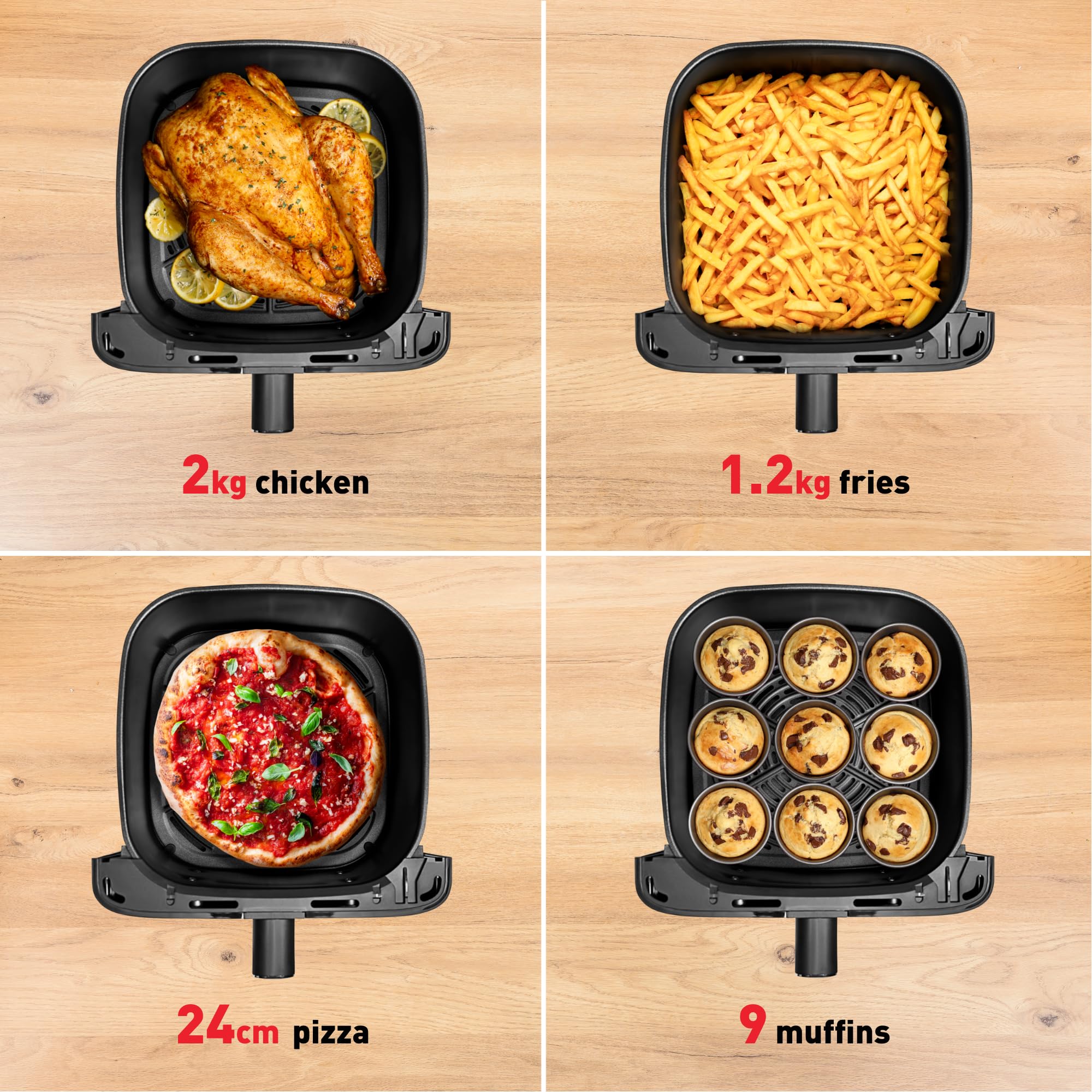 tefal easy fry mega air fryer, 7.5l capacity (serves up to 8), 8 preset programs, compact design tefal easy fry mega air fryer, 7.5l capacity (serves up to 8), 8 preset programs, compact design