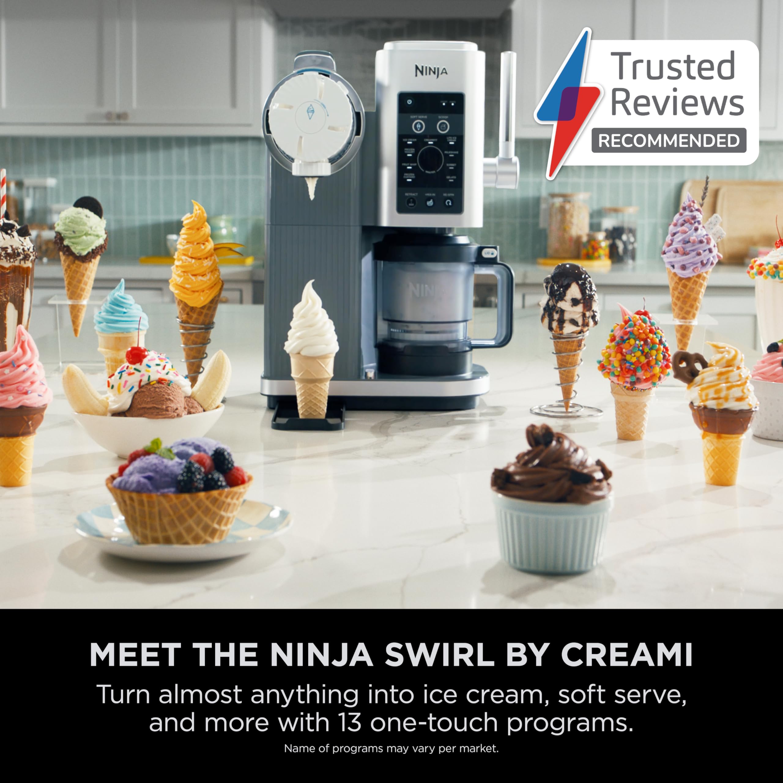 ninja swirl by creami soft serve & ice cream maker with 2x tubs, 13 functions, makes ice cream ninja swirl by creami soft serve & ice cream maker with 2x tubs, 13 functions, makes ice cream