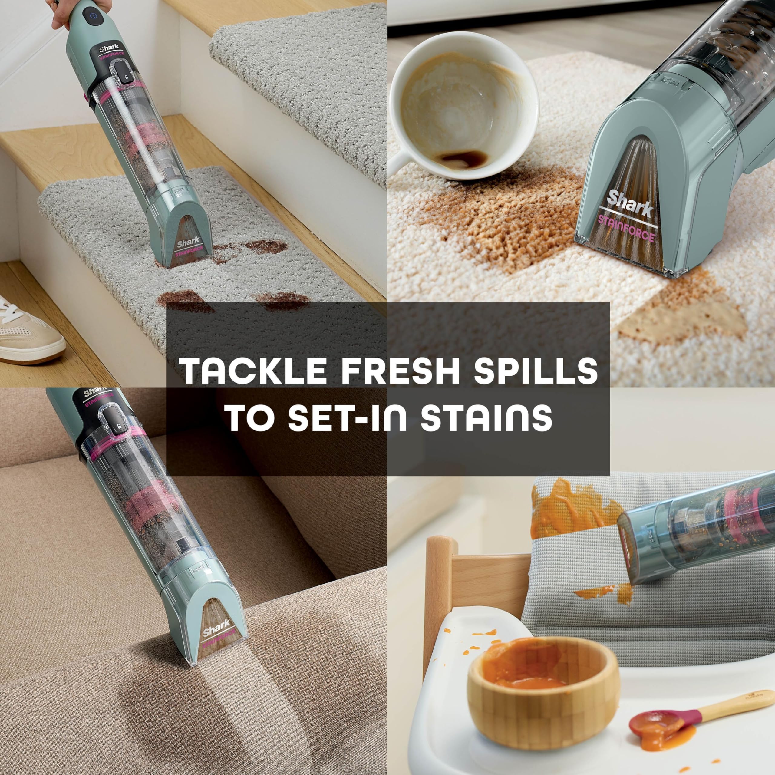 shark stainforce cordless spot cleaner lightweight & portable spot, stain, & odour eliminator for carpets shark stainforce cordless spot cleaner lightweight & portable spot, stain, & odour eliminator for carpets